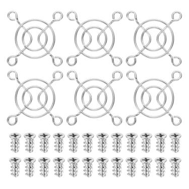 Imagem de PATIKIL Grelha de dedo com ventilador de 40 mm, 6 peças de capa de proteção de grade de ventilação de metal com parafusos para oficina industrial, computador, geladeiras domésticas, ar condicionado