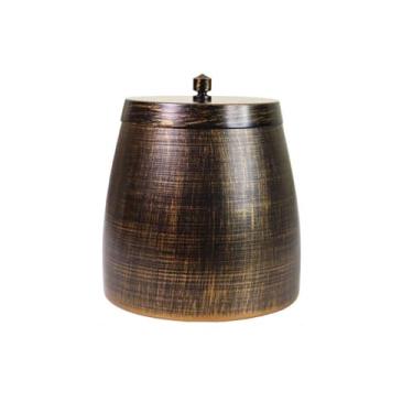 Imagem de Cinzeiro moderno com tampa Cinzeiro pesado à prova de vento cinzeiro de ferro externo cinzeiro para uso interno ou externo jardim escritório casa decoração de casa (médio com tampa)