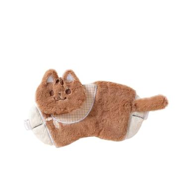 Imagem de Máscaras fofas para dormir de gato, cobertura para os olhos de pelúcia, leve, ajustável, para mulheres, homens, máscara de dormir, olhos, viagem, soneca