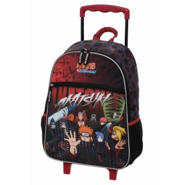 Imagem de Mochila De Rodinha Menino Escolar Bolsa Original Naruto-Unissex