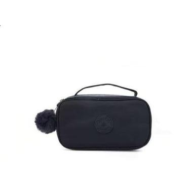 Imagem de Estojo escolar para adolescentes Estojo grande de nylon tático com divisórias(azul)