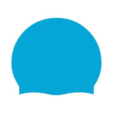 Imagem de Touca De Natação Unissex De Silicone Impermeável Para Cabelos Longos, 