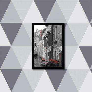 Imagem de Quadro Fotografia Veneza 45X34Cm - Com Vidro Moldura Preta