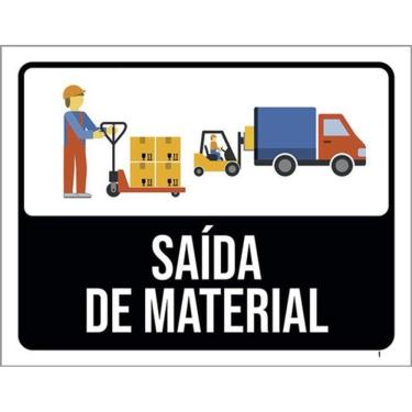 Imagem de Kit 3 Placas Saída De Material Desenho 36X46