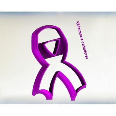 Imagem de Cortador Laço Campanha Outubro Rosa Tamanho 5Cm