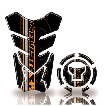 Imagem de Adesivo Protetor Tanque E Bocal Honda Twister + 2018 Dourado