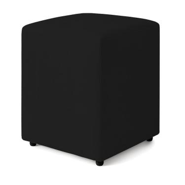 Imagem de Puff Quadrado Decorativo Sienna Boucle - 7 Decor Preto