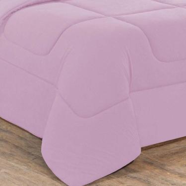 Imagem de Kit Edredom + Jogo De Lençol Malha 100% Algodão Gran Moratta 7 Peças Casal - Rosa Bebê-rosa Bebê.