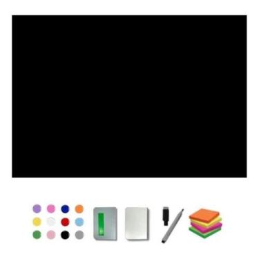 Imagem de Painel Mural Magnetico De Fotos e Lousa 40x60 12 imãs Postite Caneta P