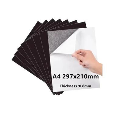 Imagem de Folhas Magnéticas Flexíveis De Borracha A4 De Um Lado Para Fotos E Pro