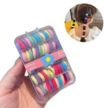 Imagem de Caixa Com 36 Pçs Xuxinha De Cabelo Rabicó Cor Pastel Penteado Infantil