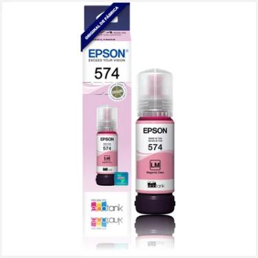 Imagem de Refil Tinta Epson Light Magenta T574 T574620, Compatível Impressoras L8050, L18050, Fotográfico