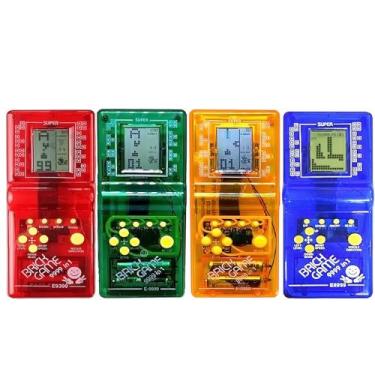 Imagem de Kit 4 Jogos Mini Game Clássico com Jogos Tetris Cobrinha Ping Pong Car