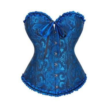 Imagem de Corset Vitoriano plus Size Sexy Com Renda, Lingerie Vintage Com Estamp