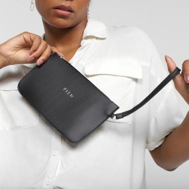 Imagem de Bolsa Pien Clutch Retengular Pequena Feminina, Preto, Único