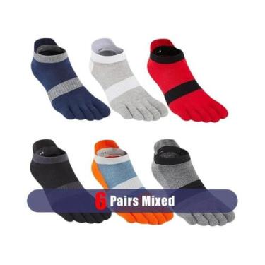 Imagem de Meias De Compressão Respiráveis Em Tamanho plus Para Homens, Com Cinco