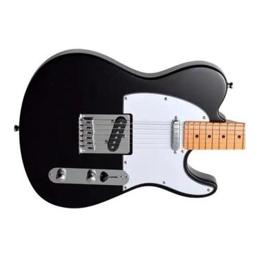 Imagem de Guitarra Telecaster Tagima Tw55 Cor Preto Capa Cabo Correia