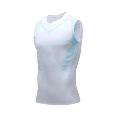 Imagem de Camiseta Sem Mangas De Compressão Para Homens, Secagem Rápida, Para Ac