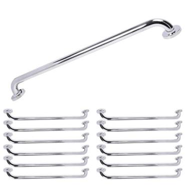 Imagem de Barra de Apoio Alca 80cm Kit 12 Uni Acessibilidade Cadeirante Idoso De