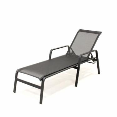 Imagem de Espreguiçadeira Lótus Premium Tela Sling e Alumínio de Piscina - Sarah