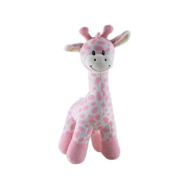 Imagem de Girafinha Bebê De Pelúcia Rosa Animal Fun 14420 - BUBA, Rosa, Girafa