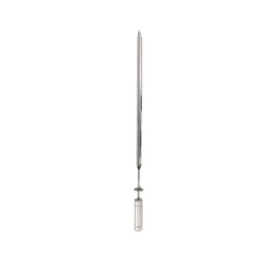 Imagem de Espeto Espada Giratório 60cm Inox Tridente Churrasqueira - INOX LAURIN