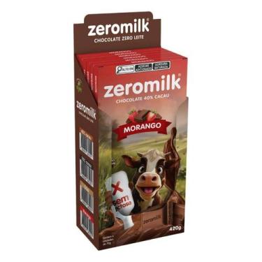 Imagem de Chocolate Vegano Zeromilk Morango 70g Tudo Zero Leite