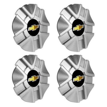 Imagem de Jogo Calotinha Astra GSI Big Rodas BRW 180 Emblema GM Preto Garra Alta