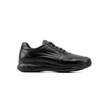 Imagem de Sapato Casual Jota Pe 3d Evolution 78028 Couro Preto, 42
