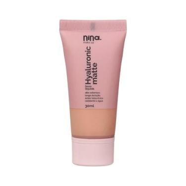 Imagem de Base Líquida Nina Makeup Hyaluronic Matte Cor 2