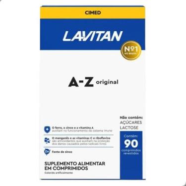 Imagem de Multi Vitaminas A-Z Original 90 Comprimidos Lavitan, Natural