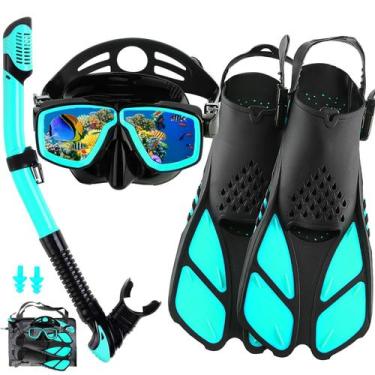Imagem de Equipo de Snorkel DiVLMT para Adultos con Aletas y Máscara de Buceo