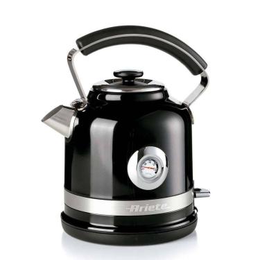 Imagem de Chaleira Elétrica Ariete Moderna Preta 1,7L 1500W Automática Ferve Água Rápido 220V