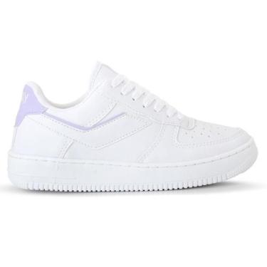 Imagem de Tênis For Play Masculino Feminino Force, 35, Branco lilás