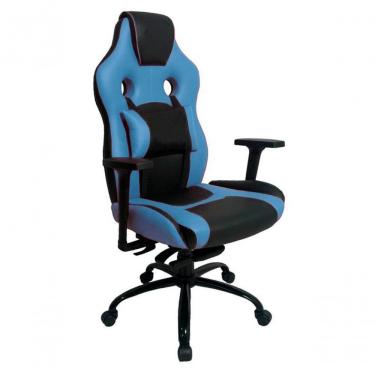 Imagem de Cadeira Gamer Com Almofada Linha Gamer Racing Azul