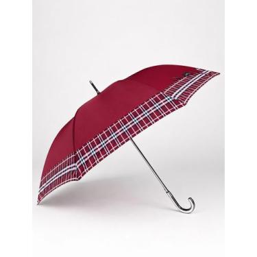 Imagem de Guarda Chuva Voyagem Automático Gigante Xadrez Bengala Portaria Resist