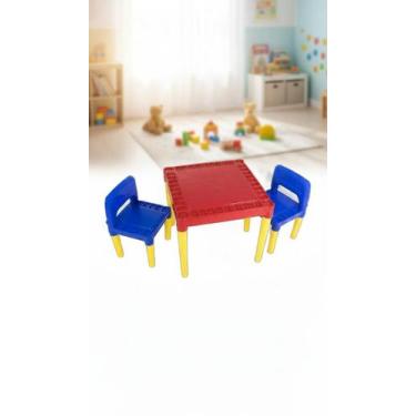 Imagem de Conjunto Mesa Infantil Com 2 Cadeiras Educativas - Congratulations Sto