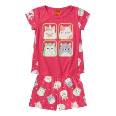 Imagem de Pijama 3/12 Kyly Blusa e Shorts Rosa - 8, Rosa, 8