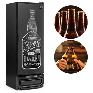 Imagem de Cervejeira Refrigerador Vertical 410 Litros GCB-40 PR Porta Cega Preta