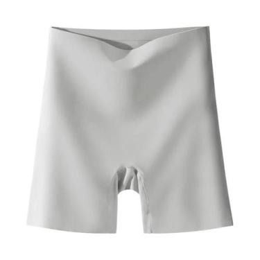 Imagem de Shorts Boxer Femininos De Cintura Alta, Cor Pura, Calcinhas De Seguran