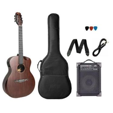 Imagem de Kit Violão Nylon Tagima Kentucky Gran Reserva + Caixa