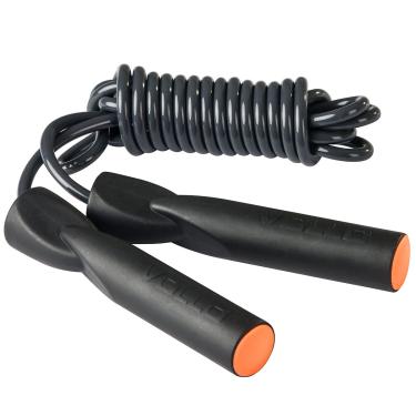 Corda de Pular Muvin Basics em PVC Tamanho Ajustável - Saltos Velocidade  Exercícios Treino Funcional - Preto