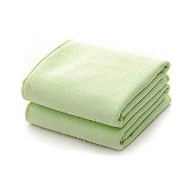 Imagem de Toalha de microfibra garosa grande toalha de praia de viagem esportiva super absorvente toalhas de secagem rápida para homens mulheres camping academia praia natação mochila (verde), toalha