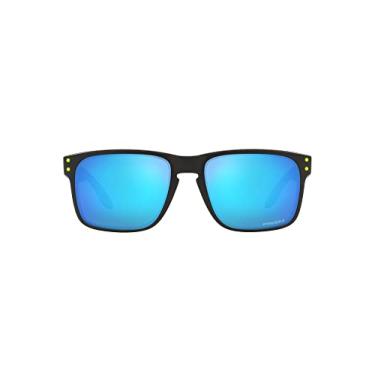 Imagem de Oakley Óculos de sol masculinos Oo9102 Holbrook quadrados, Camuflagem azul de alta resolução/safira Prizm, 57 mm