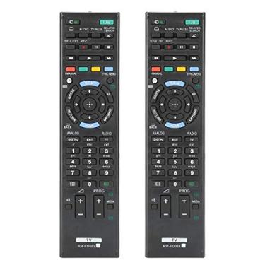 Imagem de wendeekun Controle remoto universal com 2 peças, controle remoto de TV multifuncional para substituição de controle remoto de TV Sony