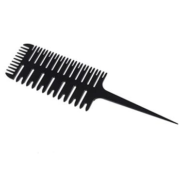Imagem de jinyi2016SHOP Pentes de cabelo para pentear, pente de dentes grandes, ferramenta de tingimento de cabelo, pente para secção, escova de salão de beleza, design de espinha de peixe, pentes para mulheres