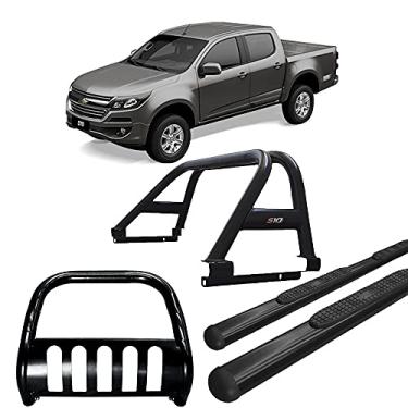 Imagem de Kit Quebra Mato +Estribo + Santo Anto Duplo S-10 12/20 Preto