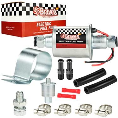 Imagem de Bomba de combustível elétrica E8012S - Bomba de combustível em linha de baixa pressão 5-9 PSI, bomba de combustível elétrica de 12 V para bomba de transferência de cortador de grama de carburador