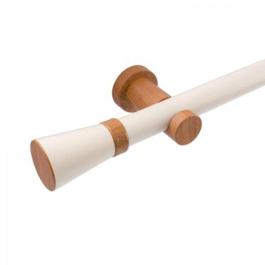 Imagem de Kit Varão de Cortina 28mm 300cm com Emenda Jade Prime Belchior Tauari
