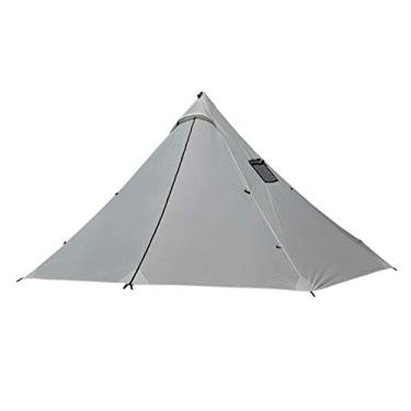 Imagem de Tenda de pirâmide barraca ultraleve com duas portas barracas de acampamento ao ar livre barraca de acampamento barraca de 3-4 pessoas 20D silicone barracas de nylon para acampamento pequena surpresa